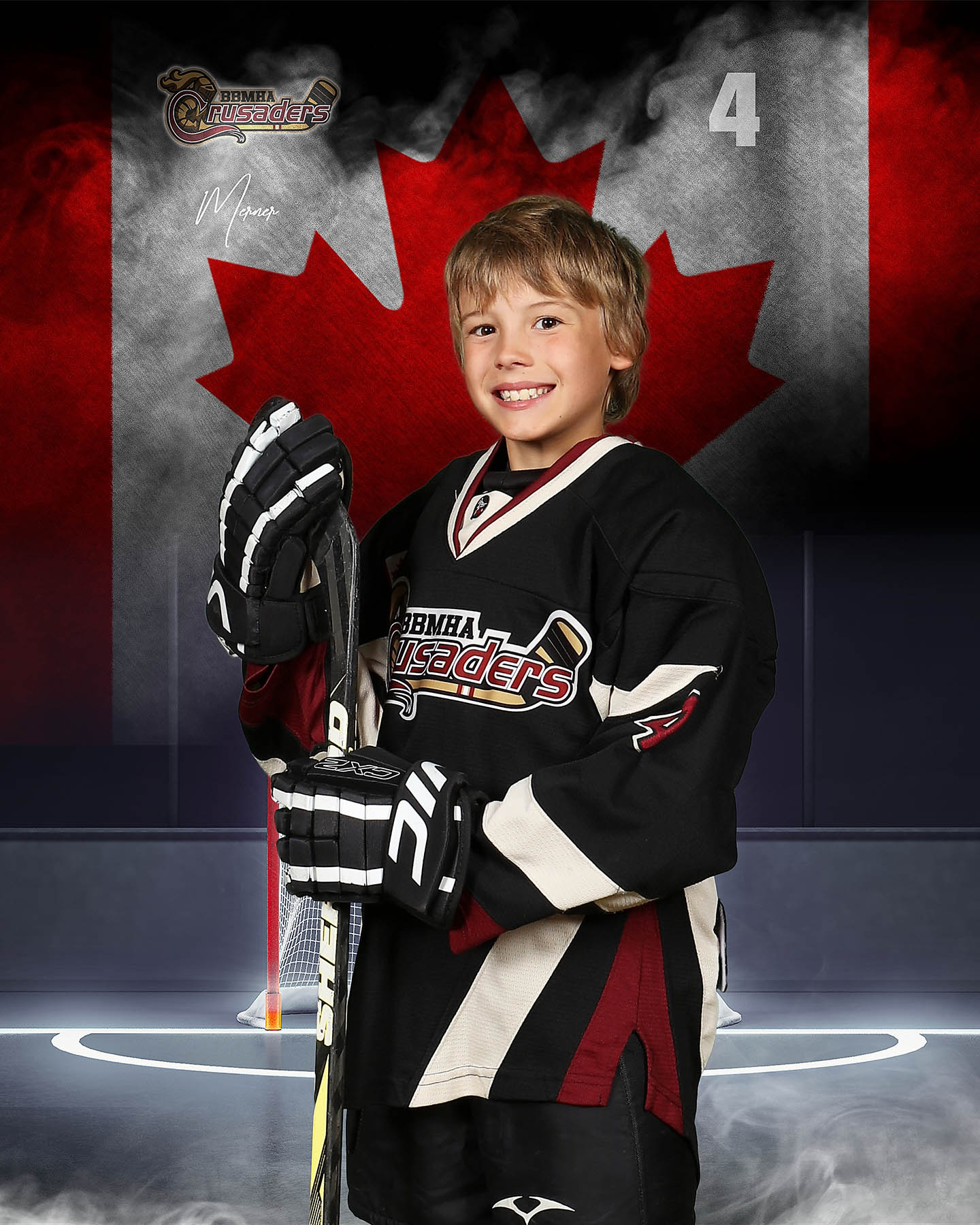 Hockey player composite